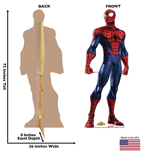 Spider-Man Cardboard Cutout - Marvel Contest of Champions, 72 Inch Standee for Parties & Events