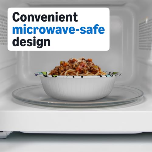 Disposable Paper Bowls 20 Oz - 540 Count (4 Packs of 135) White, Microwave Safe