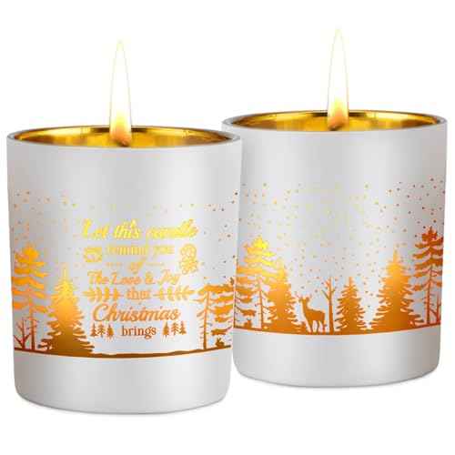 Christmas Decoration, Christmas Gifts for Women Best Friend Mom Sister Coworker, Christmas Gingerbread Candle, 6oz Holiday Soy Candles for Home Decor (Tree)