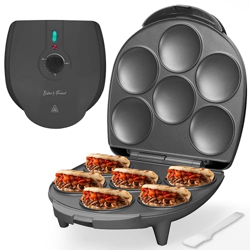 Baker's Friend Arepa Maker Graphite - Mini Pancakes & Egg Pan, Browning Control