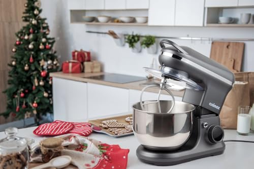 CUSIMAX Grey Stand Mixer 650W with Digital Control & 5Qt Bowl
