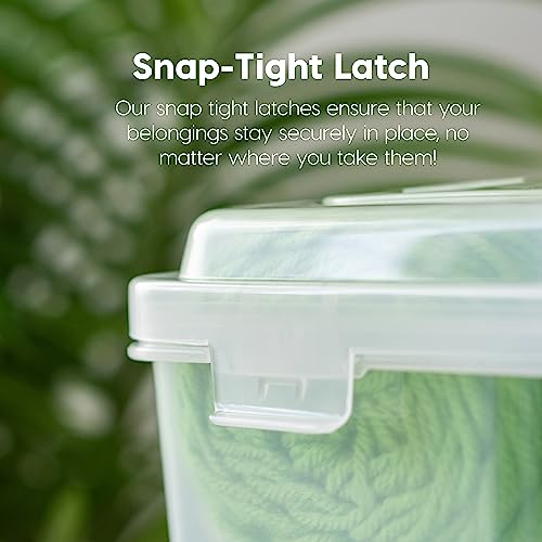 IRIS USA 6-Pack Clear Board Game Storage Cases, Thick Durable Craft Organizer