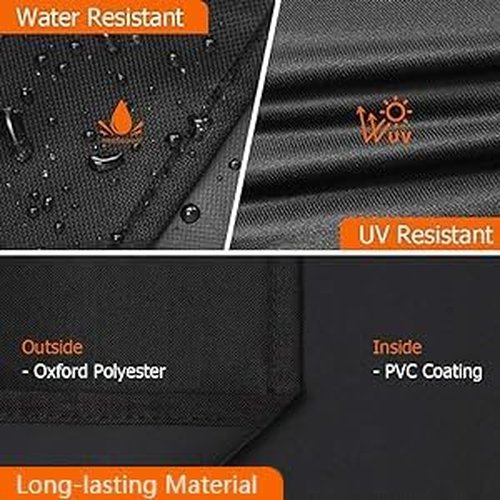 iCOVER 40-Inch Smoker Cover - Heavy-Duty Waterproof Canvas for Masterbuilt Smokers | Black