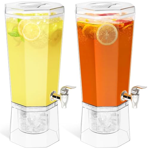 Lifewit 1 Gallon Drink Dispenser Set - Leak-Proof Spigot, 2 Pack, Small