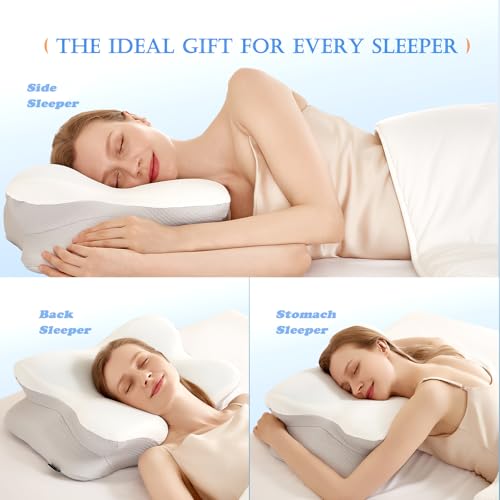 Cooling Gel Neck & Shoulder Pillow Queen - Supportive Cervical Pillow