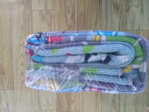 Capslpad Kids Rug Educational Play Rug 6.6' x 5' Traffic Road Kids Car Mat Large Learning Play Game Area Rug Kid Carpet for Playroom Living Room Nursery Room Decor, Sky Blue