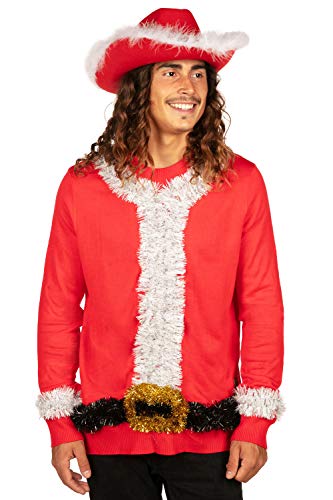 Tipsy Elves Red Christmas Hats for Men and Women - Funny Unisex Holiday Cap