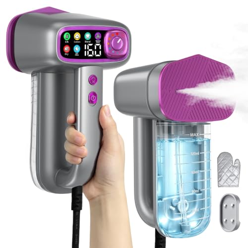 Casavok Grey Handheld Travel Garment Steamer - 1200W, 3-Layer Dense Steam