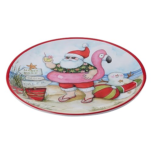 Certified International Santa's Wish Melamine 2-Piece Platter Set