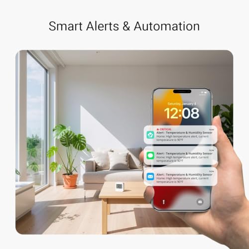 YoLink Indoor Temperature and Humidity Sensor Kit with Hub - Long-Range Wireless