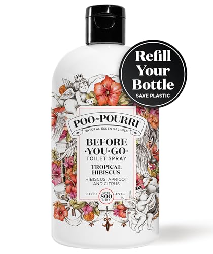 Poo-Pourri Before-You-Go Toilet Spray Refill - Tropical Hibiscus - 16 Fl Oz