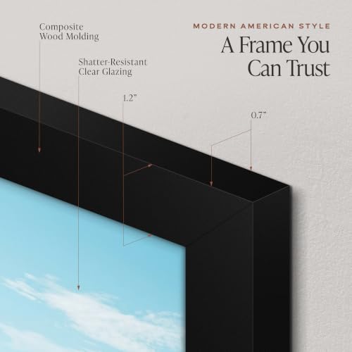 Americanflat 20x30 Black Poster Frame - Engineered Wood Wall Art Frame