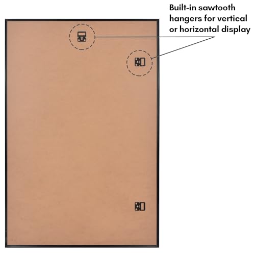 Americanflat 24x36 Poster Frame Set - Black, Pack of 3