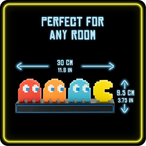 Pac Man and Ghosts LED Night Light - Retro Collectible Figure Lamp - Variation: Pac Man
