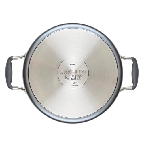 Circulon 5-Quart Nonstick Dutch Oven with Lid - Induction Safe, Dishwasher Safe, Graphite