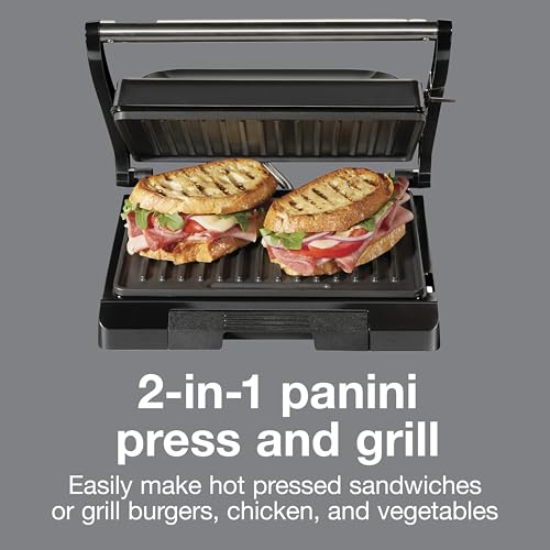 Proctor Silex Panini Press & Grill Compact Upright Storage - Sandwich Maker