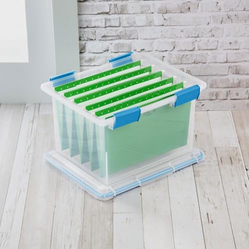 Sterilite 32 Quart Gasket Storage Box with Lids - 4 Pack, Home & Office Organization
