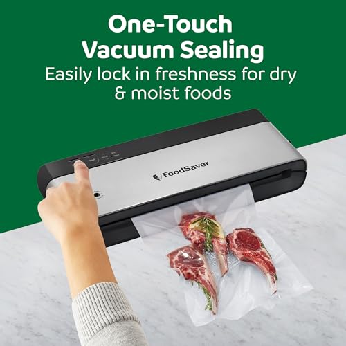 Vacuum Sealer Machine - FoodSaver PowerVac Compact Stainless Steel Black