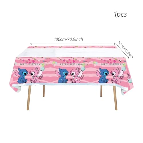 Pink Stitch Party Supplies Set - Plates, Cups, Banner & Decorations for Birthdays