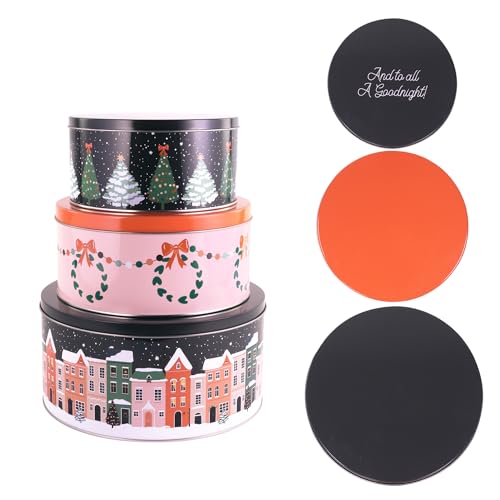 Steel Mill & Co. Twas the Night Before Christmas Cookie Tin Set of 3