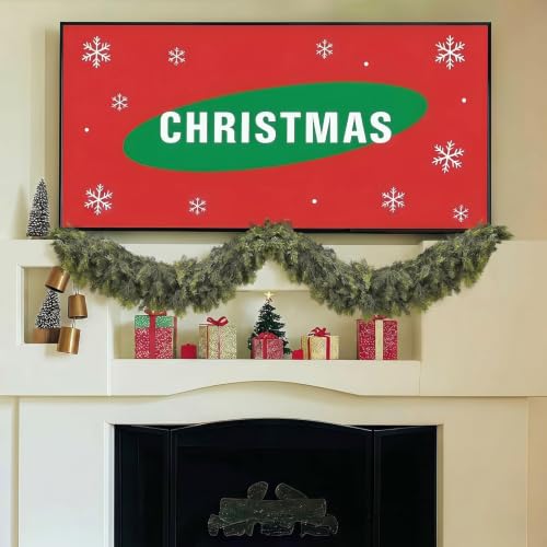 Green 9Ft Cedar Christmas Garland - 2 Pack Real Touch Holiday Decor