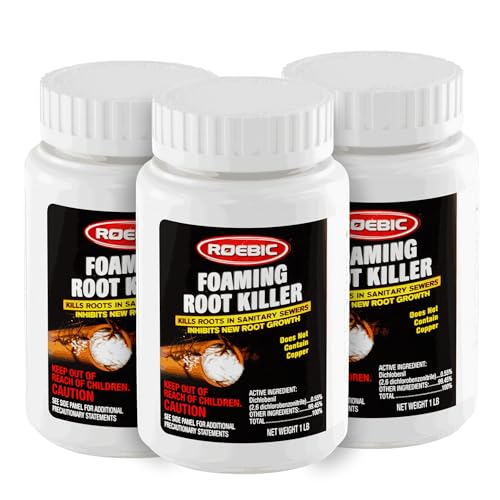 Foaming Tree Root Killer - 16 Ounce, Pack of 3 | Pipe Clog Prevention