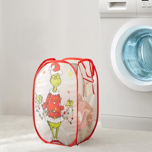 Dr. Seuss The Grinch Collapsible Laundry Hamper - Toy & Holiday Storage Basket