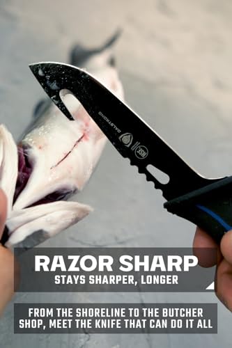 5-Inch Fish Fillet Knife with Gut Hook - Night Shark Series