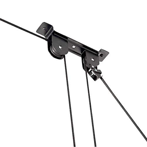 Wallmaster 2-Pack Ceiling Bike Hanger with Adjustable Steel Hoist and Locking Hooks for Garage Storage