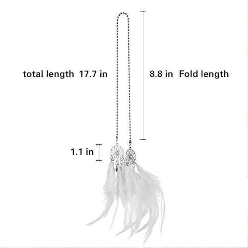 Dream Catcher car Interior Rearview Hanging Decor car Decorations for Women Feather Boho Hanging Decorations(Pink)