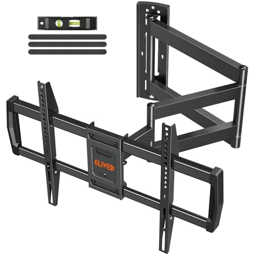 ELIVED 30-Inch Long Arm Full Motion TV Wall Mount for 42-75 Inch Screens, Swivel & Tilt, Corner Compatible