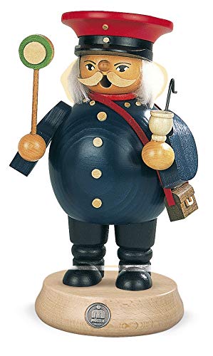 German Incense Smoker Railroader - 17 cm Erzgebirge Müller Seiffen