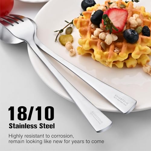 Matte Stainless Steel Flatware Set for 12 - 60 Pieces - Silverware Cutlery