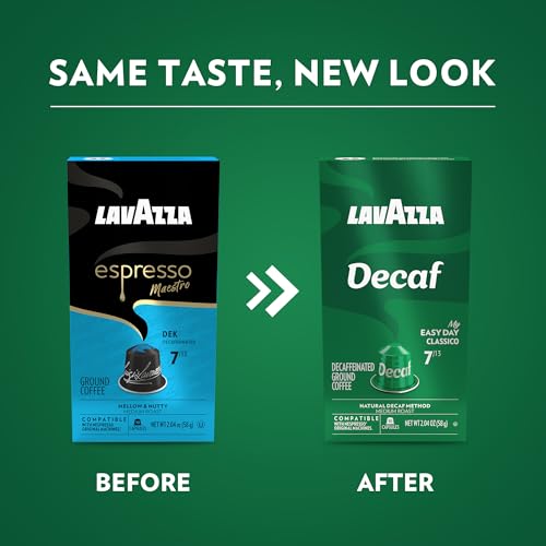 Lavazza Espresso Maestro Decaf Capsules Pack of 6 (60 Capsules) Compatible with Nespresso
