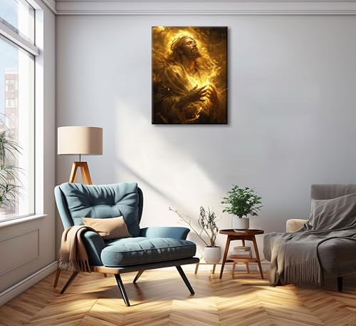 Jesus Christ Canvas Wall Art Portrait Christian Painting Picture