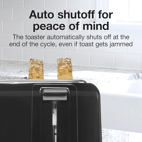 Proctor Silex 4-Slice Toaster Black with Extra Wide Bagel Slots