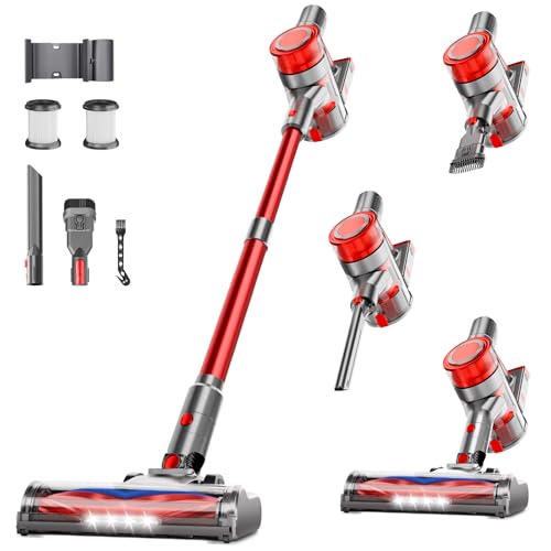 Cordless Stick Vacuum Cleaner 6-in-1 Lightweight Handheld Pet Hair Vacuum 45 Min Runtime
