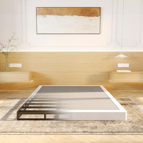 Queen Size 5 Inch Metal Box Spring Bed Base - Durable Steel Support