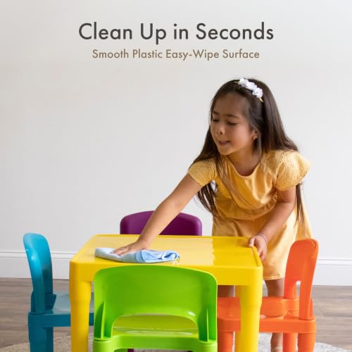 Humble Crew Toddler Table and Chair Set for Kids, Indoor Outdoor,