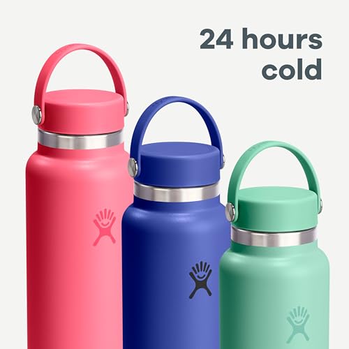 Hydro Flask 20 oz Wide Mouth Insulated Water Bottle in Harbor Blue - Leakproof & Refillable