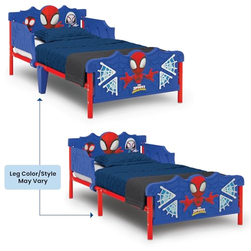 Delta Children Spidey and His Amazing Friends 3D Toddler Bed - Blue, Safety Guardrails