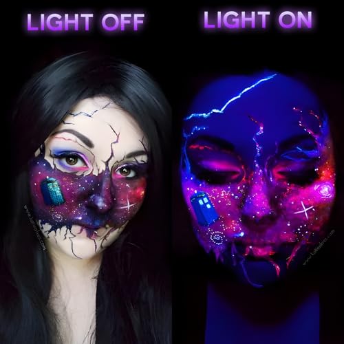 3W UV Black Light Spotlights 6-Pack for Halloween Parties & Outdoor Use