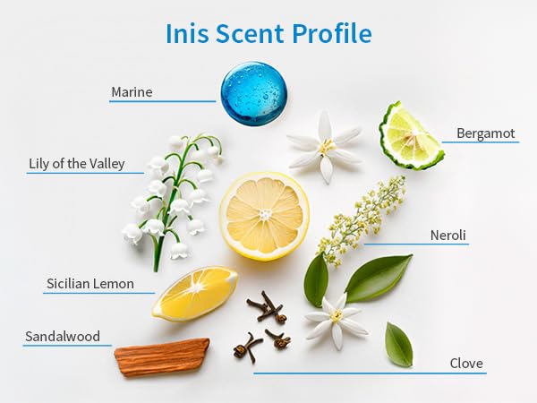Inis the Energy of the Sea Reed Diffuser Set - 7 Piece Home Fragrance Gift