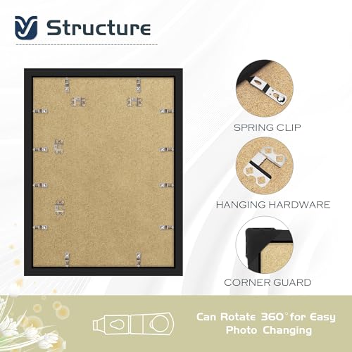 YiTanli 18x24 Black Poster Frame 2-Pack - Engineered Wood Wall Art Frames