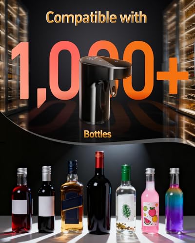 5 in 1 Wine Aerator Dispenser with Liquor Decanter and Alcohol Pourer - Black (Variation of THIS listing)