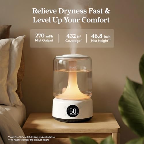 Levoit 4.2L Smart & Easy Clean Cool Mist Humidifier for Bedroom - Variation of This Listing
