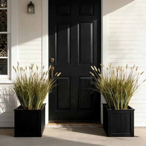 37-Inch Artificial Reed Grass with 14 Heads - Yellow-14, Lush Faux Tall Greenery, Garden & Home Decor