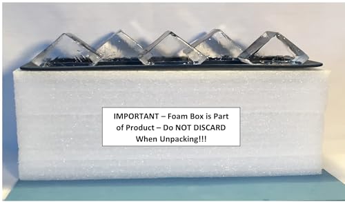 Clear Ice Tray for 2-Inch Glass-Like Cubes - BPA-Free Silicone, Reusable