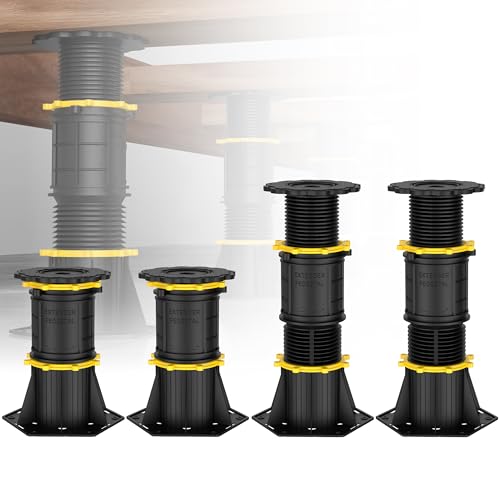 Adjustable Bed Support Legs 8.5-13 inch, 4 Pcs Center Support for Bed Frame