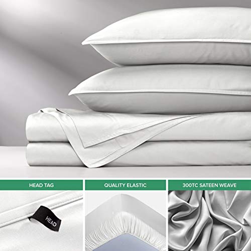 Pure Bamboo Twin XL Bed Sheets Set - Organic Viscose, Soft & Cool, White / Twin XL